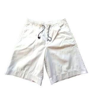 Eddie Bauer Men's White Cotton Chino Shorts EUC size Medium